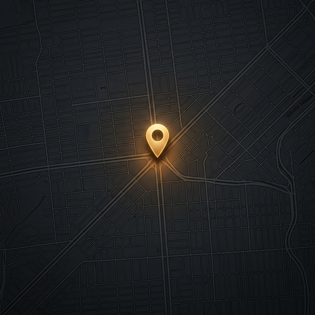 Stylized dark-mode vector map locating 1828 N University Dr in Pembroke Pines
